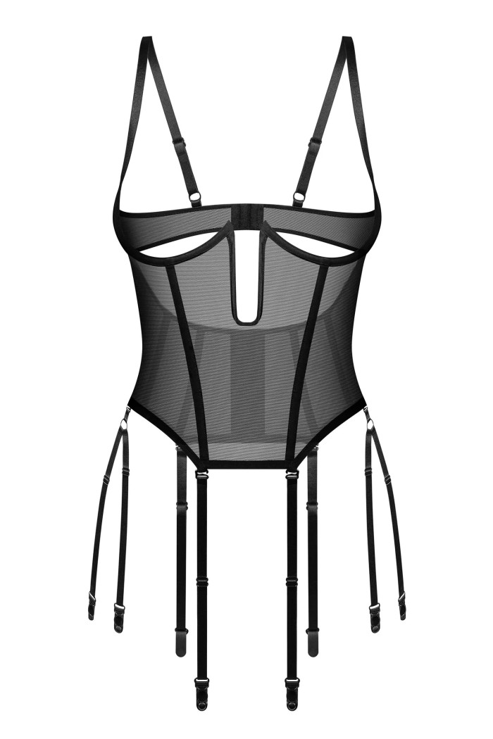 Корсет з відкритим верхом Obsessive Euphori corset  — купити в InSecret.ua