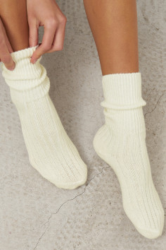 Теплі шкарпетки із вовни в рубчик Lambswool 8011  — купити в InSecret.ua