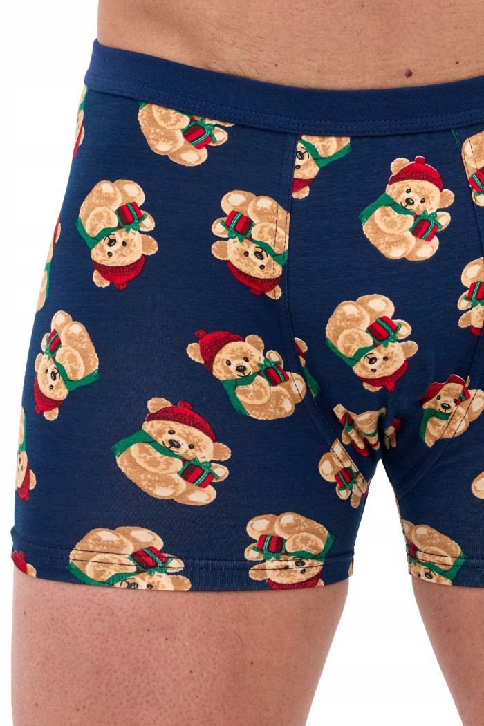 Труси-боксери чоловічі новорічні Cornette 007/83 Teddy  — купити в InSecret.ua