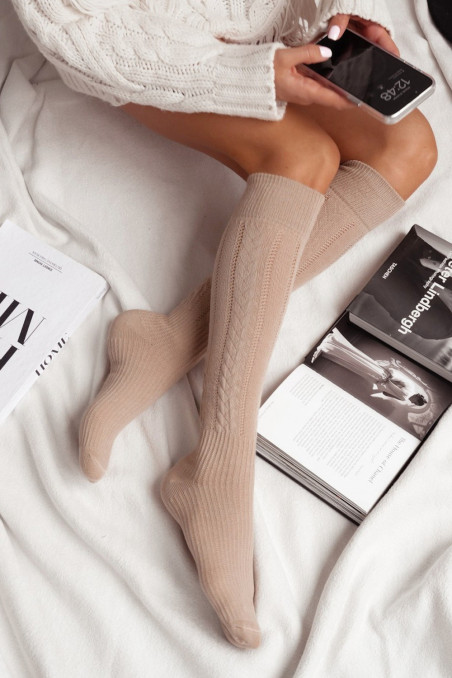 Гольфы хлопковые ажурные Milena 0330.002 Cotton | InSecret.ua