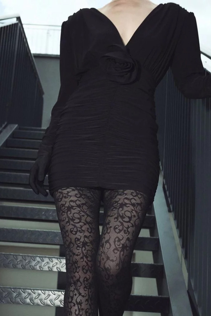 Колготки з ажурним принтом Gabriella Perse 60d  — купити в InSecret.ua