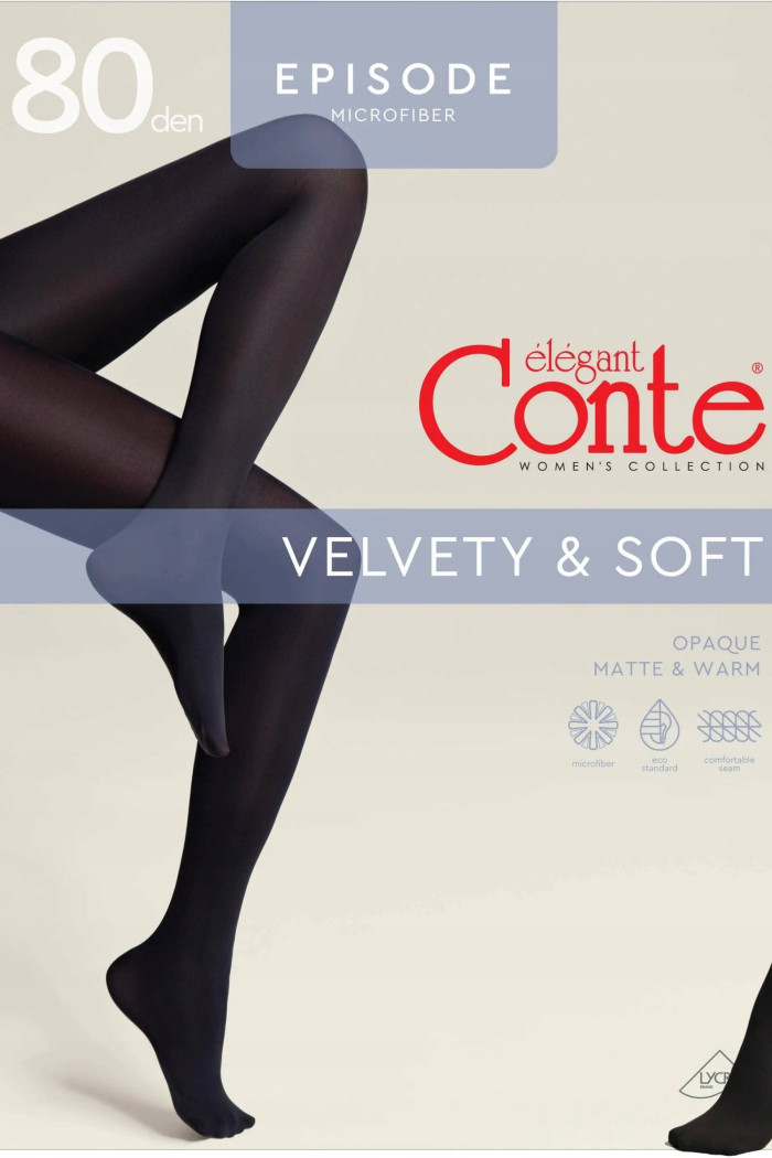 Колготки матовые из микрофибры Conte Elegant Episode 80d | InSecret.ua