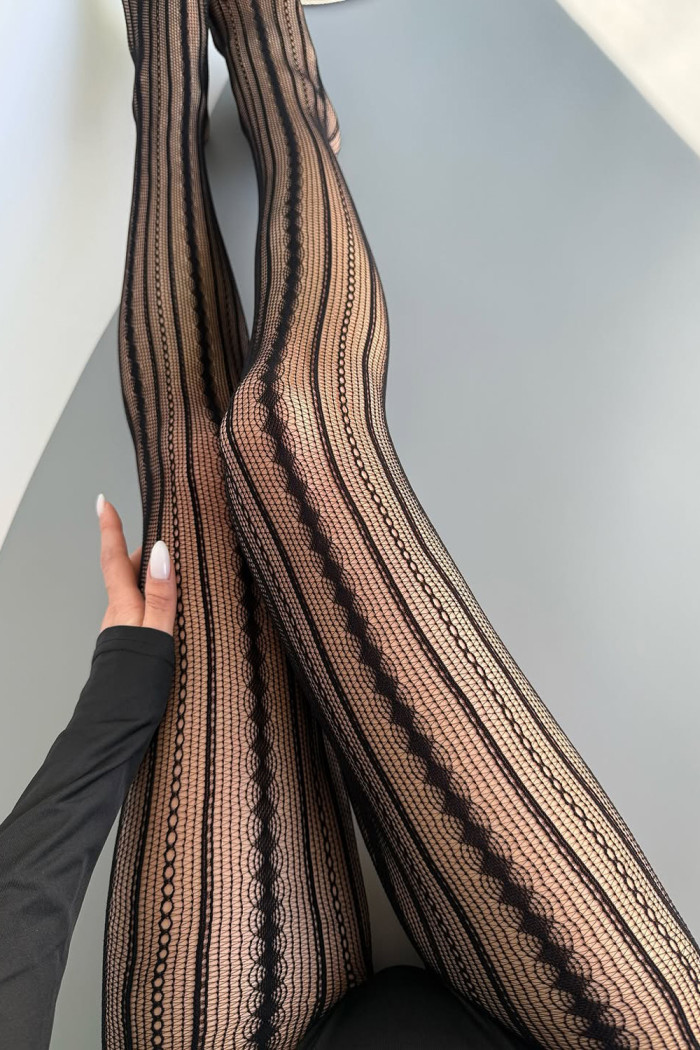 Колготки сітка ажурні InSecret Panna 0127 Stripes  — купити в InSecret.ua