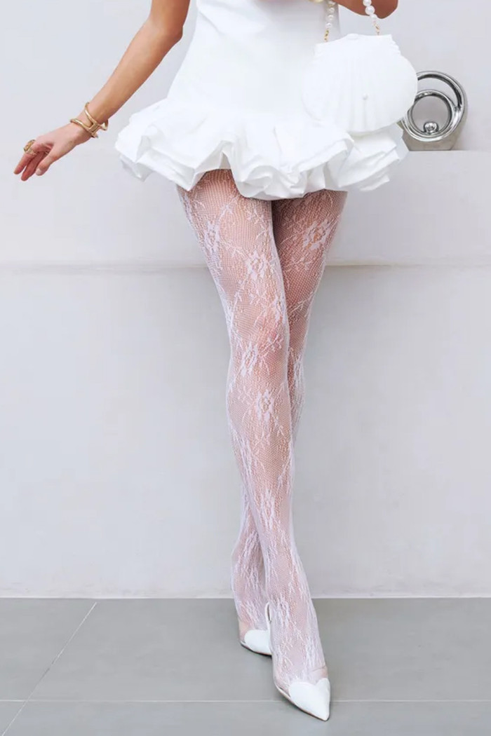 Колготки кружевные сетка InSecret Panna 0126 Flowers | InSecret.ua