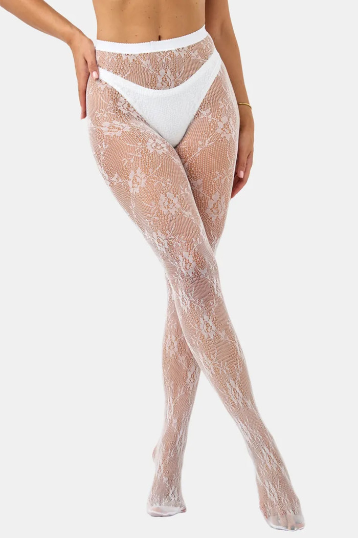 Колготки кружевные сетка InSecret Panna 0126 Flowers | InSecret.ua