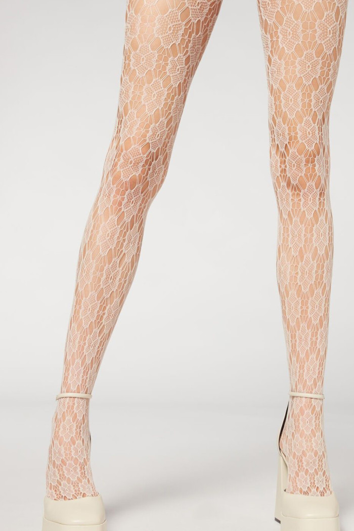 Колготки мереживні сітка InSecret Panna 0125 Flowers  — купити в InSecret.ua