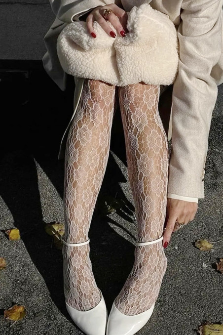 Колготки мереживні сітка InSecret Panna 0125 Flowers  — купити в InSecret.ua