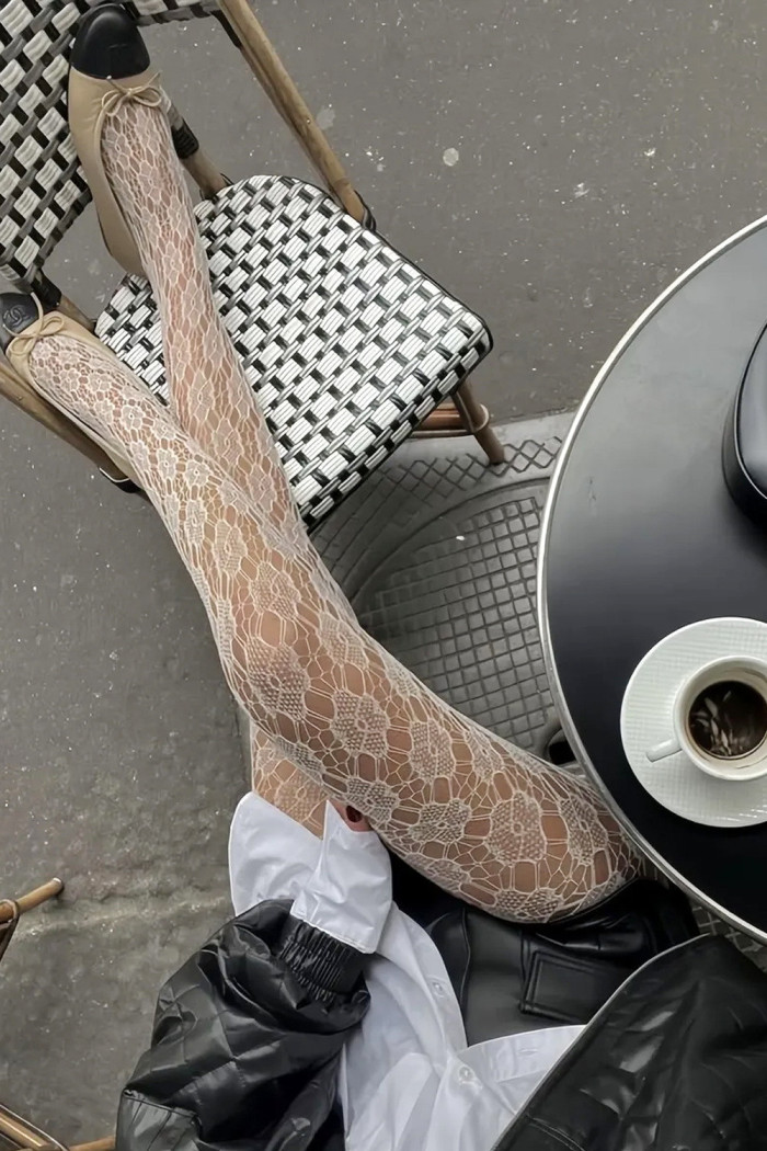 Колготки мереживні сітка InSecret Panna 0125 Flowers  — купити в InSecret.ua