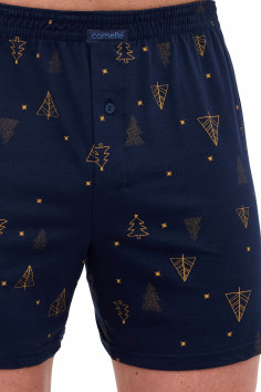 Труси-Боксери чоловічі з новорічним принтом Cornette 016/22 NIGHT 2  — купити в InSecret.ua 2