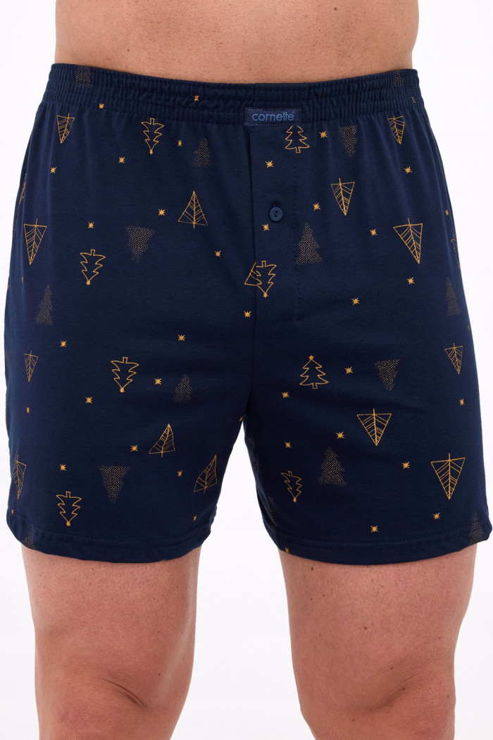 Труси-Боксери чоловічі з новорічним принтом Cornette 016/22 NIGHT 2  — купити в InSecret.ua