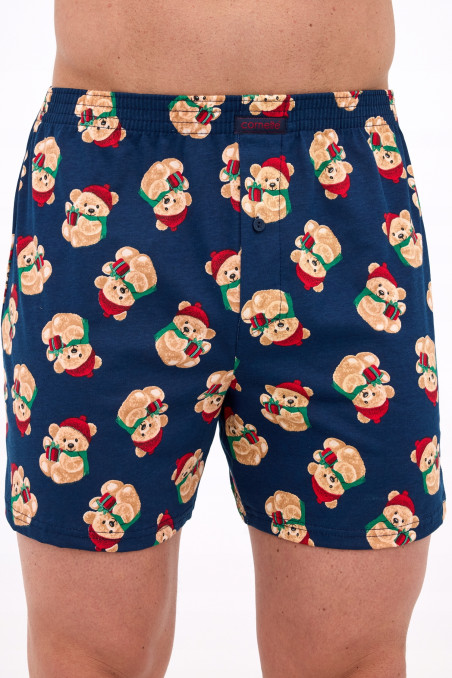 Труси-Боксери чоловічі з новорічним принтом Cornette 016/24 BEARS 2  — купити в InSecret.ua