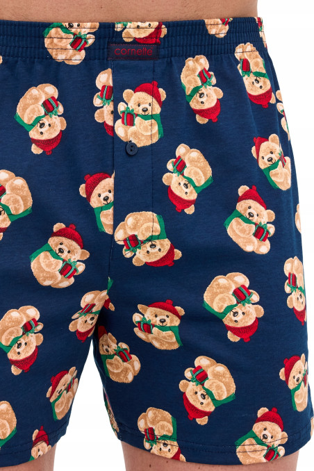 Труси-Боксери чоловічі з новорічним принтом Cornette 016/24 BEARS 2  — купити в InSecret.ua