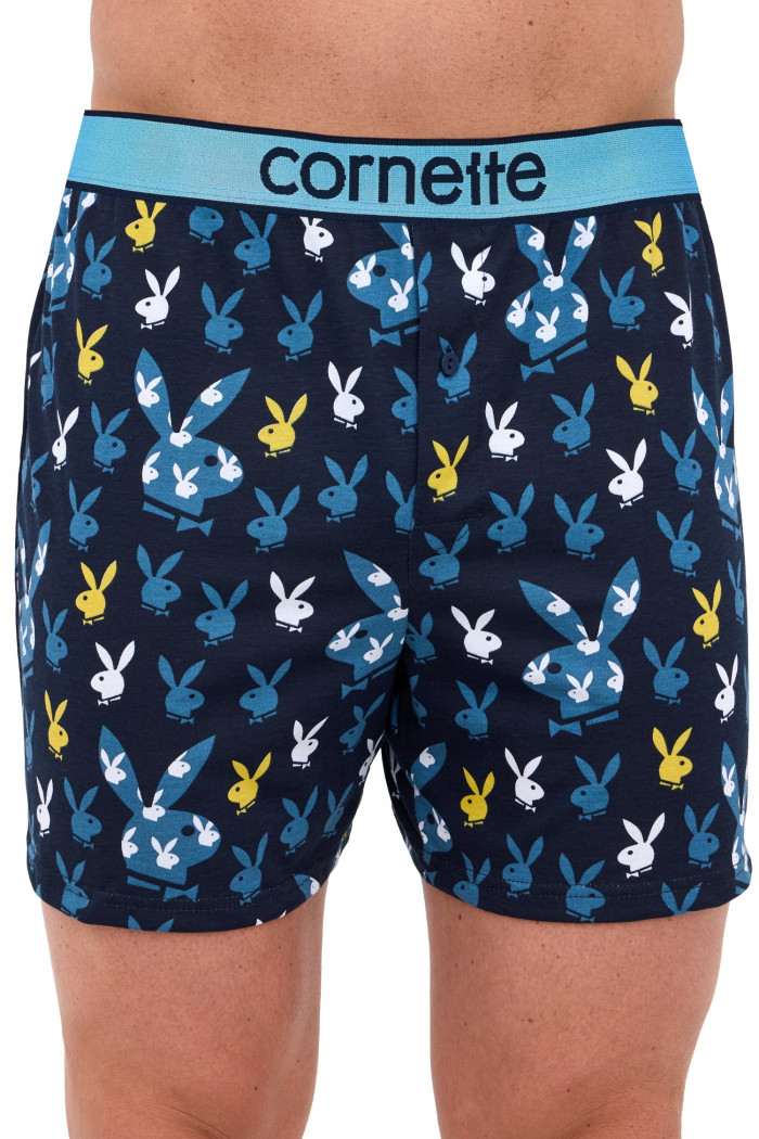 Труси-боксери з пласкою резинкою і принтом Плейбой Cornette Classic 881/01  — купити в InSecret.ua