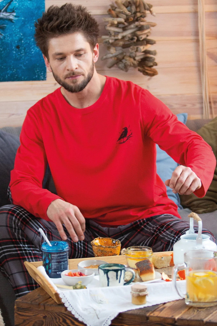 Комплект/пижама мужской с фланелевыми штанами Key MNS 400 B24 | InSecret.ua