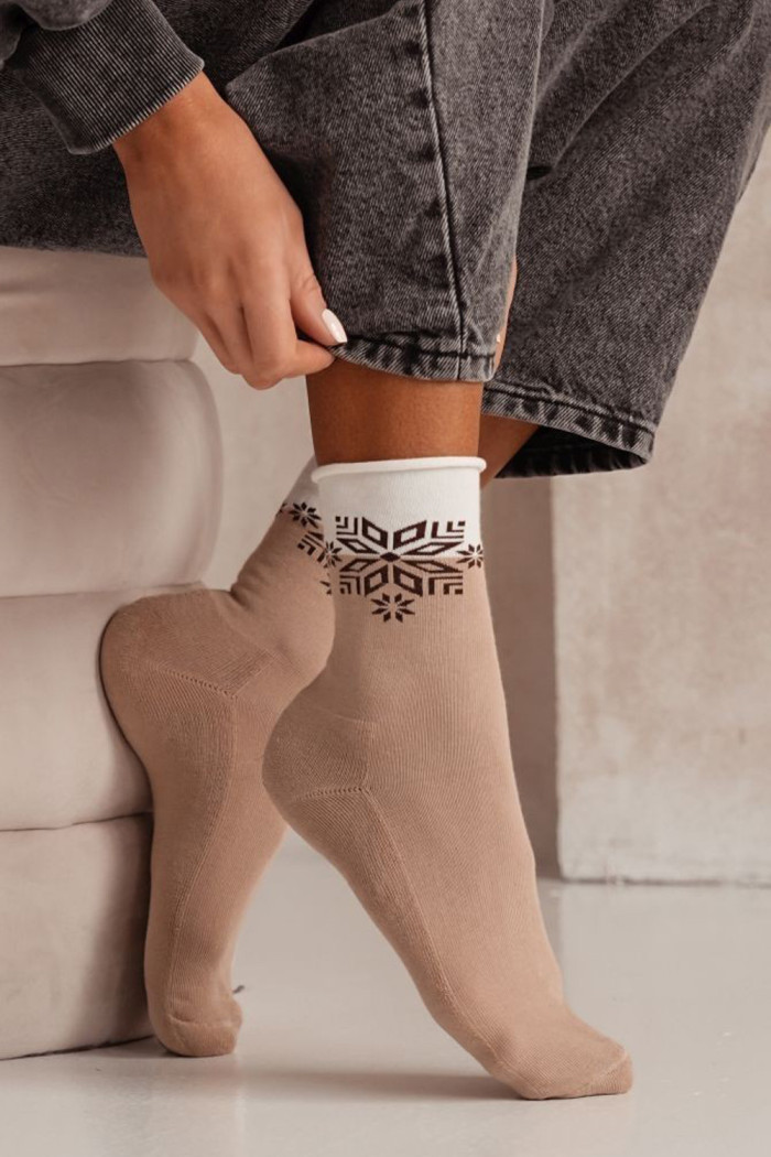 Шкарпетки жіночі з утепленою стопою Milena 0071.007 PolFrotte  — купити в InSecret.ua