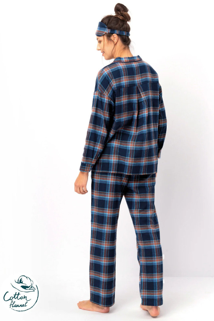 Піжама жіноча фланелева в клітку Key LNS 431 B25  — купити в InSecret.ua
