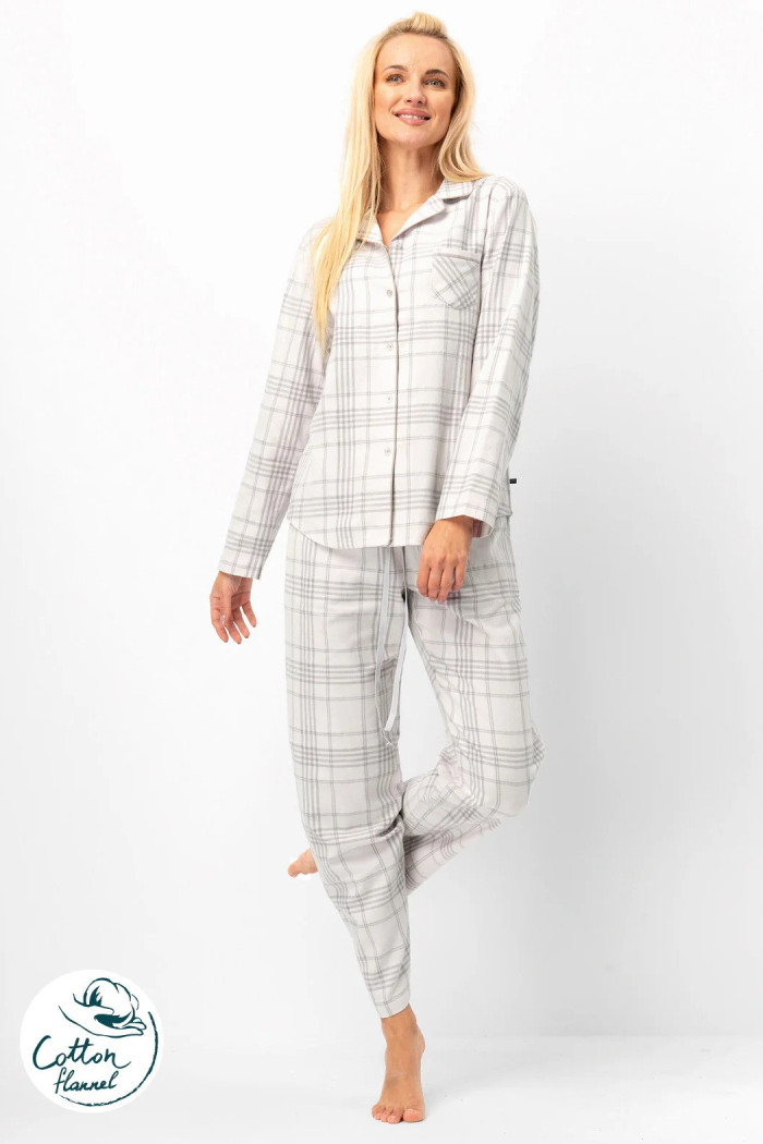 Пижама женская фланелевая в клетку Key LNS 401 B25 | InSecret.ua