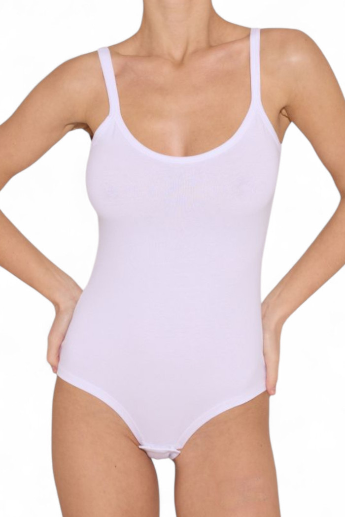 Боді жіночий бавовняний з тонкими бретелями Luna L045B  — купити в InSecret.ua