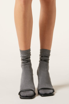 Шкарпетки бавовняні в рубчик з люрексом MasterStep 7140 LUREX  — купити в InSecret.ua