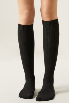 Гольфы теплые в рубчик с шерстью InSecret BL6002 | InSecret.ua