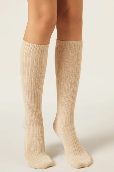 Гольфы теплые в рубчик с шерстью InSecret BL6002 | InSecret.ua