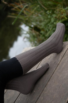 Шкарпетки високі теплі в рубчик з вовною InSecret BL61026  — купити в InSecret.ua