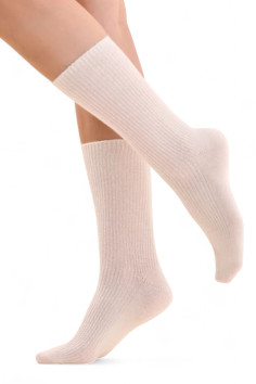 Шкарпетки високі теплі в дрібний рубчик з вовною InSecret BL61032  — купити в InSecret.ua