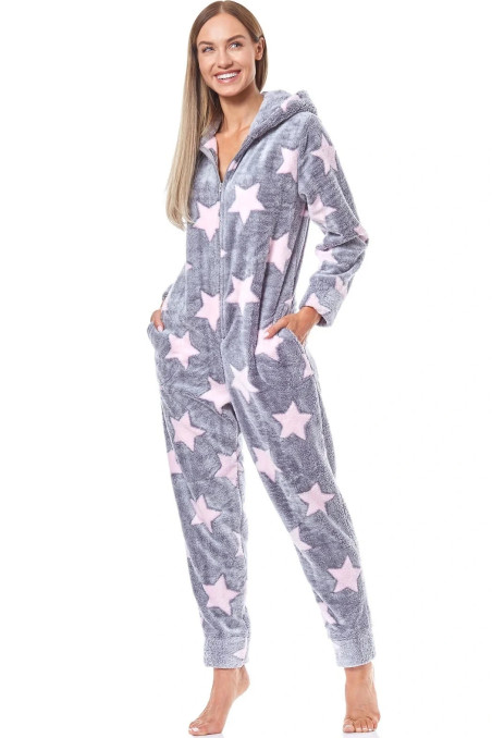 Комбінезон Жіночий теплий з зірками L&L 9151  — купити в InSecret.ua