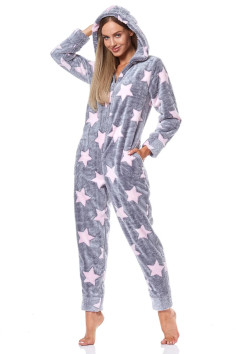 Комбінезон Жіночий теплий з зірками L&L 9151  — купити в InSecret.ua