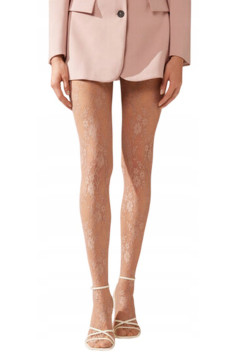 Колготки кружевные с цветочным принтом FIORE Donatella I5000 | InSecret.ua