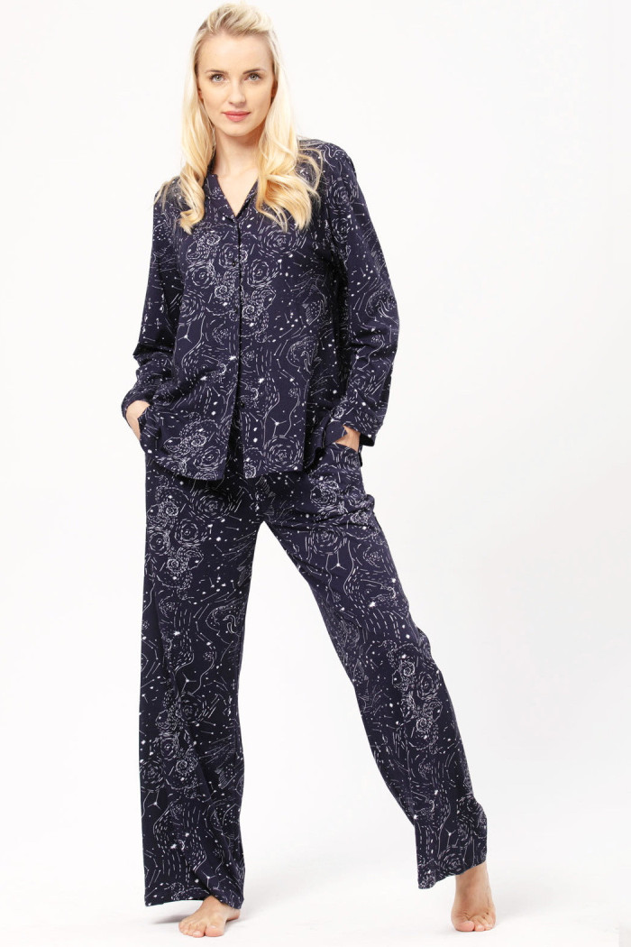 Піжама жіноча бавовняна великого розміру Key LNS 911 B24  — купити в InSecret.ua