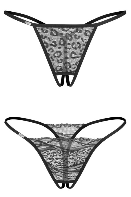 Стрінги-міні відкриті Obsessive Bianca crotchless (2 шт)  — купити в InSecret.ua