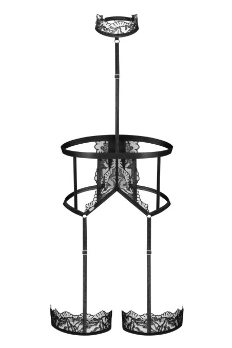 Боді-портупея декоративне Obsessive Hersis lacy harness  — купити в InSecret.ua