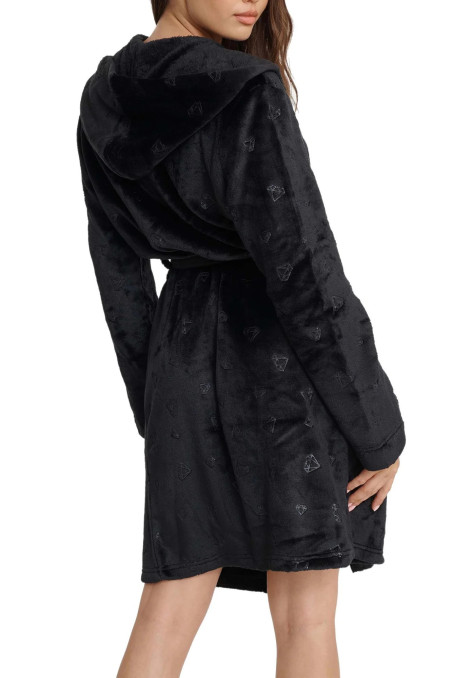 Халат жіночий теплий з капюшоном Henderson 41066 Glossy  — купити в InSecret.ua