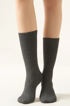 Шкарпетки високі теплі з вовною в рубчик InSecret BL61036  — купити в InSecret.ua