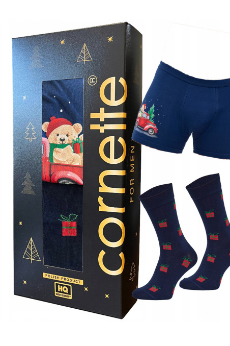 Труси-боксери чоловічі новорічні Cornette 007/79 Gift  — купити в InSecret.ua