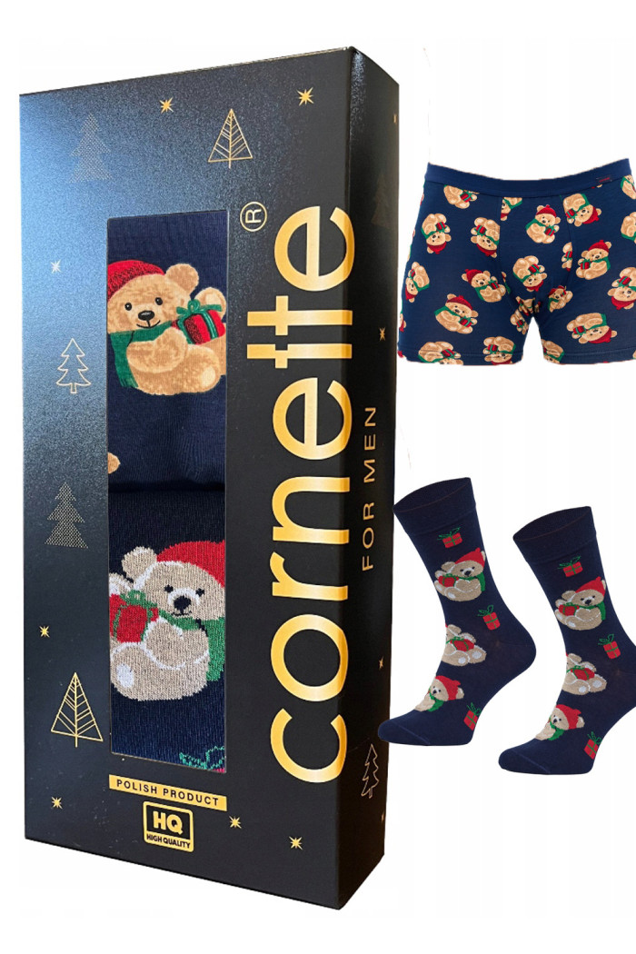 Труси-боксери чоловічі новорічні Cornette 007/79 Gift  — купити в InSecret.ua