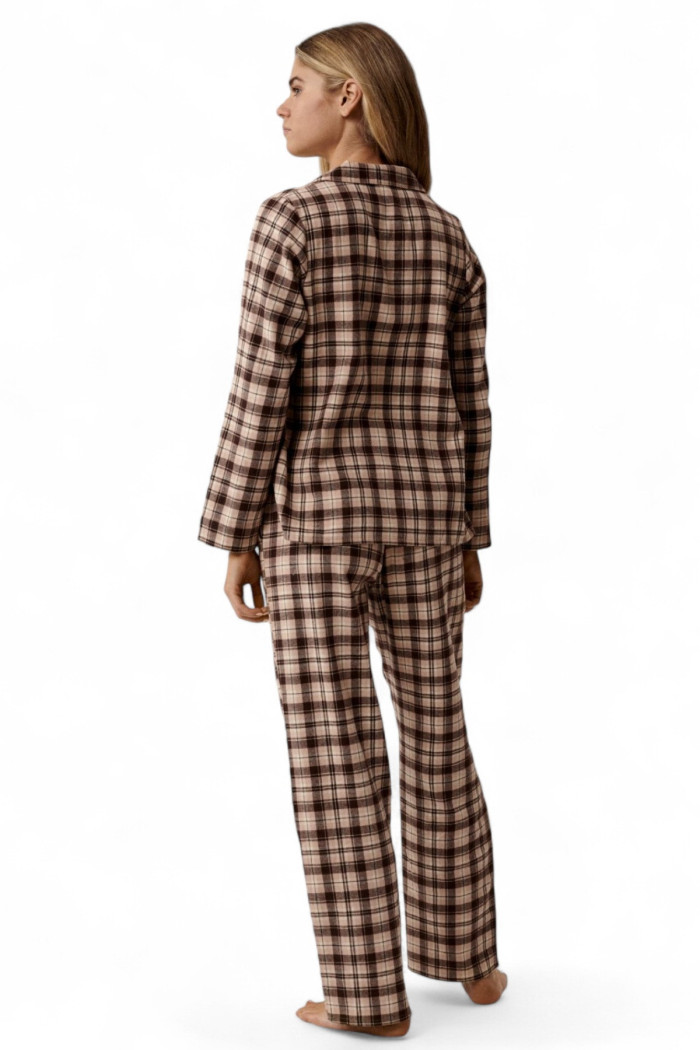 Піжама жіноча фланелева в клітку Key LNS 401 B25  — купити в InSecret.ua