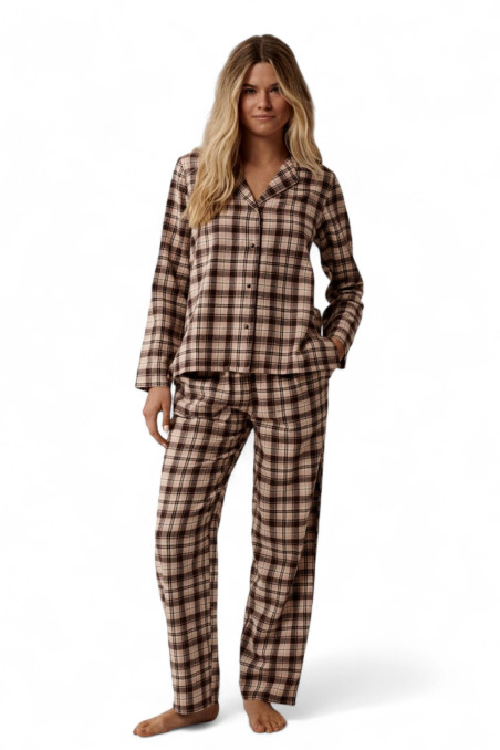 Пижама женская фланелевая в клетку Key LNS 401 B25 | InSecret.ua