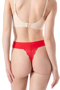 Стрінги безшовні з принтом Julimex String Kiss Me  — купити в InSecret.ua 2