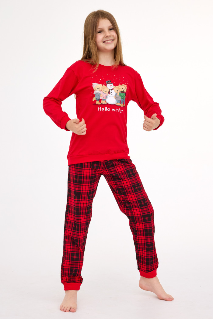 Комплект/піжама для дівчинки новорічна Cornette 592/130 Reindeer  — купити в InSecret.ua
