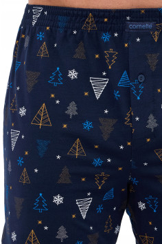 Труси-Боксери чоловічі з новорічним принтом Cornette 016/22 NIGHT 2  — купити в InSecret.ua 2