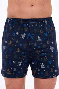 Труси-Боксери чоловічі з новорічним принтом Cornette 016/22 NIGHT 2  — купити в InSecret.ua