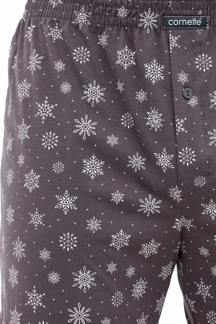 Труси-Боксери чоловічі з новорічним принтом Cornette 016/22 NIGHT 2  — купити в InSecret.ua