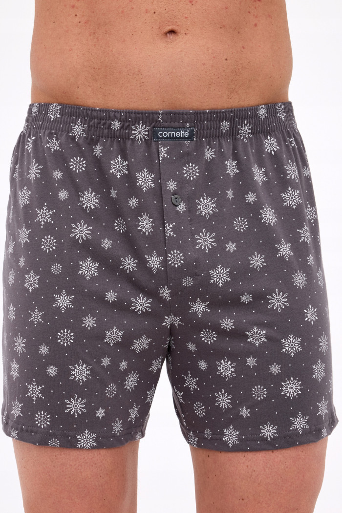 Труси-Боксери чоловічі з новорічним принтом Cornette 016/22 NIGHT 2  — купити в InSecret.ua