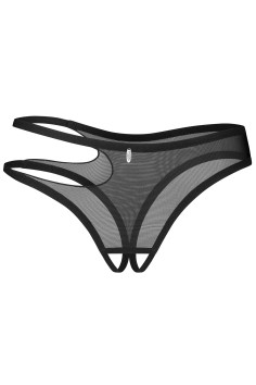 Трусики-міні з еластичними смужками Obsessive Arrowel Black  — купити в InSecret.ua 2