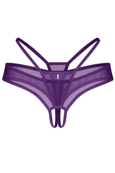 Трусики-міні з еластичними смужками Obsessive Arrowel Black  — купити в InSecret.ua