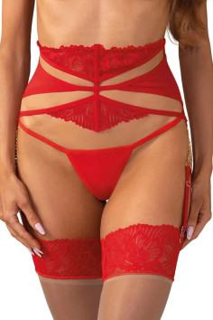 Широкий пояс для панчіх Obsessive Serena Love  — купити в InSecret.ua