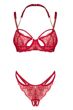 Комплект білизни з доступом Obsessive Rosenty set  — купити в InSecret.ua 2