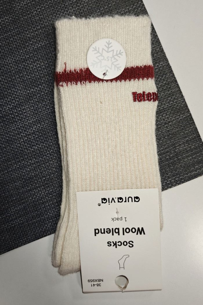 Шкарпетки теплі в рубчик з вовною альпаки Aura.Via NBX959  — купити в InSecret.ua